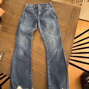 Abercrombie & Fitch Women's Straight Leg Blue Jeans